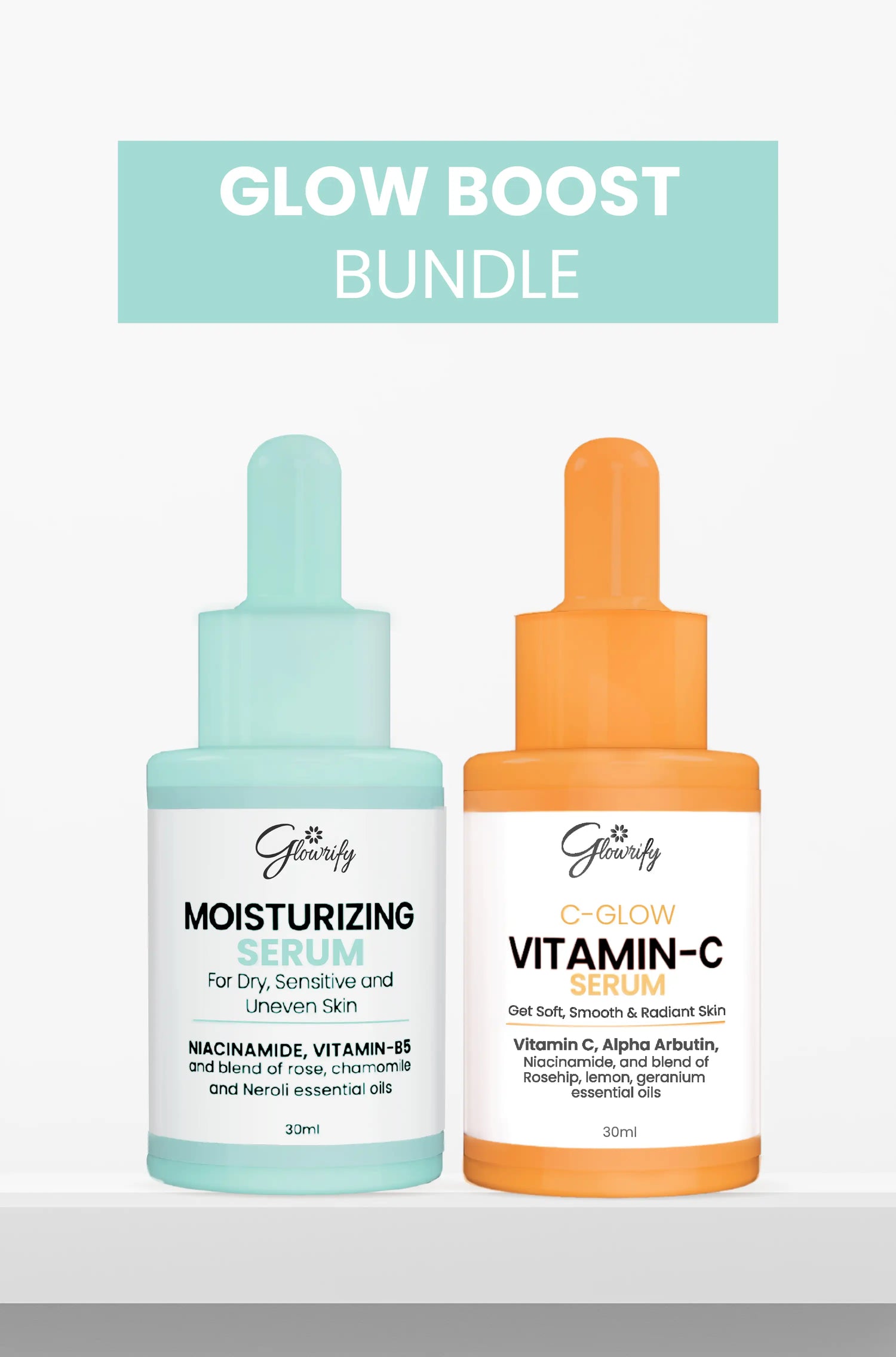Glow Boost Bundle (C-Glow + Moisturizing Serum)