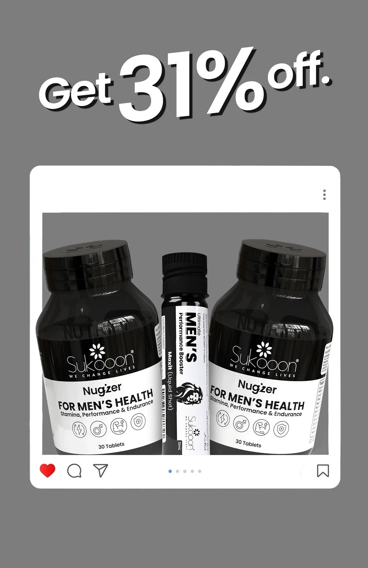 Nugizer Tablet + Max-it Shots | Buy 2 Get 1 Free