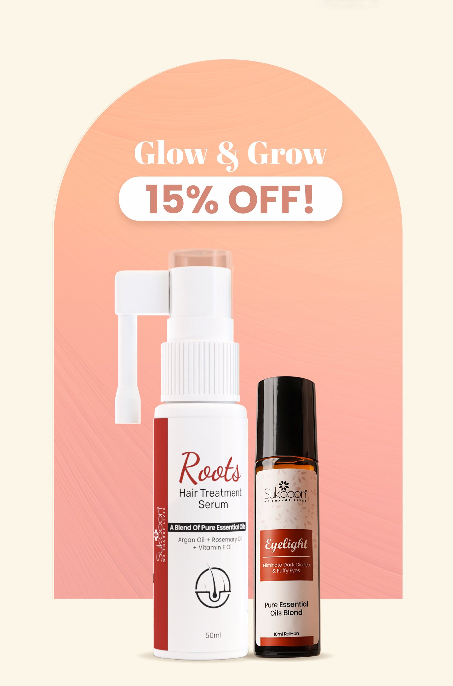 Glow & Grow Duo ( Eyelight + Roots 50ML )